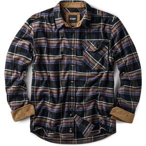 Mens Plaid Coal Miner Cotton Flannel Shirt Long Sleeve Casual Outdoor Plaid